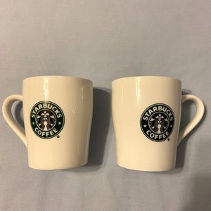 Starbucks 8 ounce coffee cups (2)